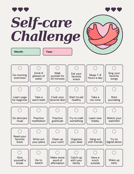 Free Self Care Planner (instant download)